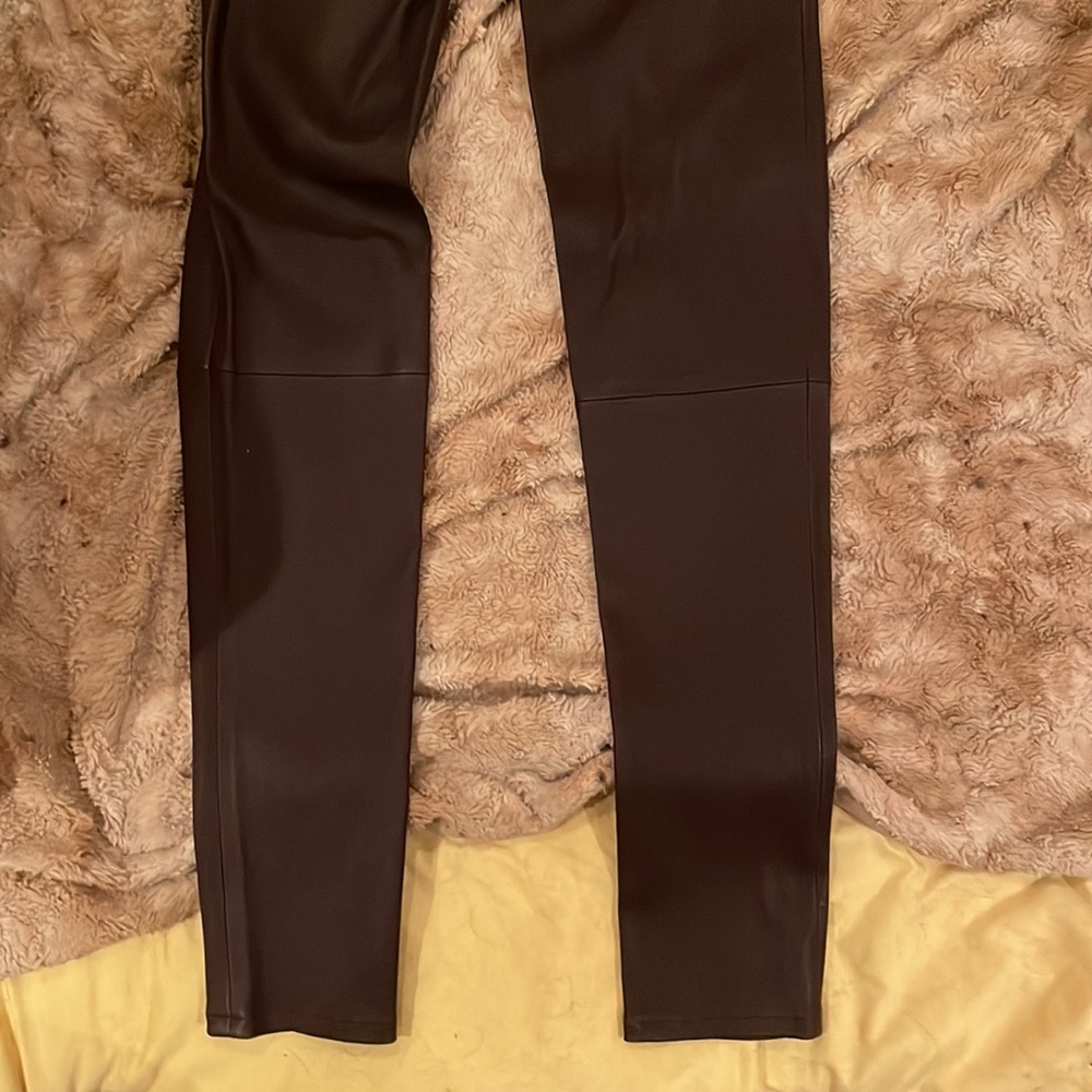 Alexander wang lamb skin leather pants burgundy size 6 brand new - Picture 7 of 7